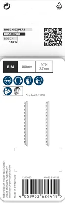 Hoja de sierra de calar Bosch PRO Hardwood clean T101BF 100 mm 2 uds.
